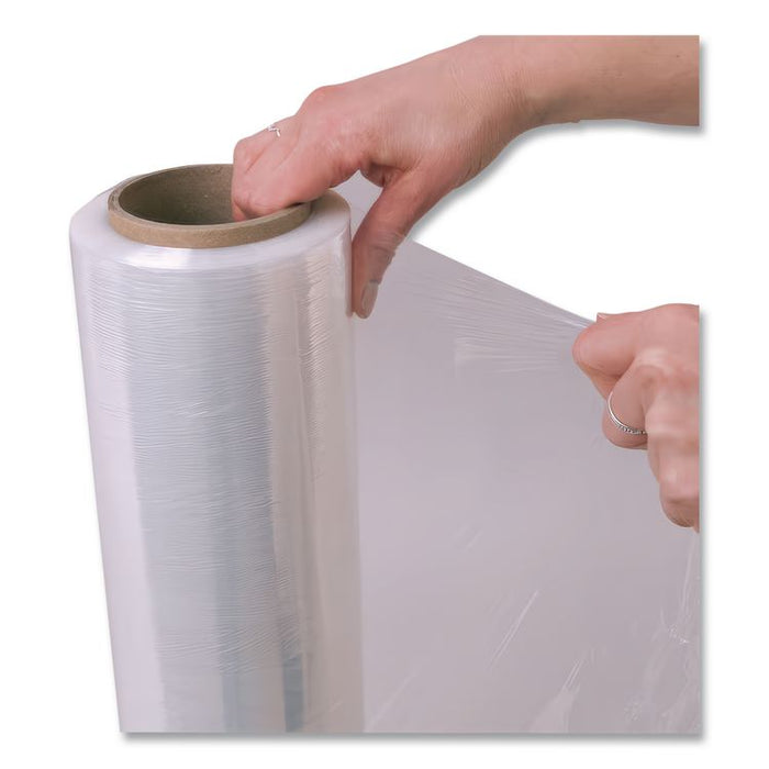 Heavy Pallet Film Wrap, 55-Gauge, 18" x 1,500 ft, 4 Rolls/Carton