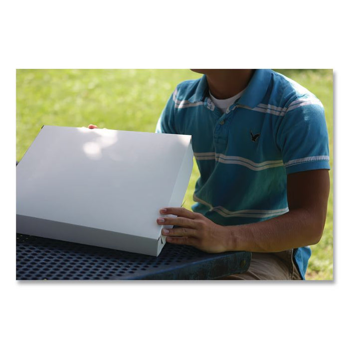 Lock-Corner Pizza Boxes, 16 x 16 x 1.88, White, Paper, 100/Carton