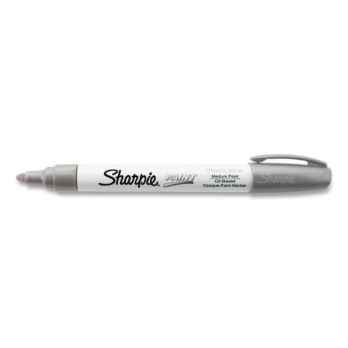 Permanent Paint Marker, Fine Bullet Tip, Silver