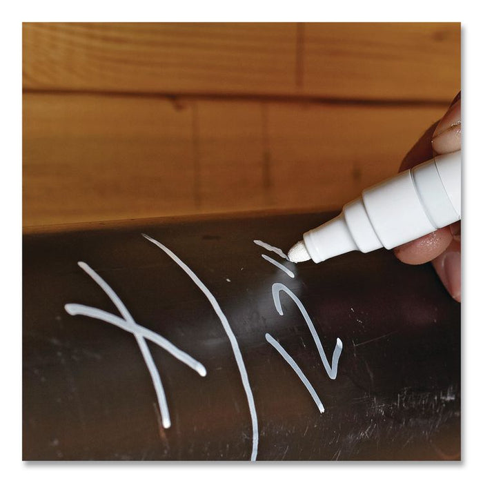 Permanent Paint Marker, Fine Bullet Tip, Silver