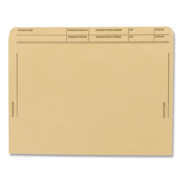 Patient File Pocket, Letter Size, Tan, 50/Box