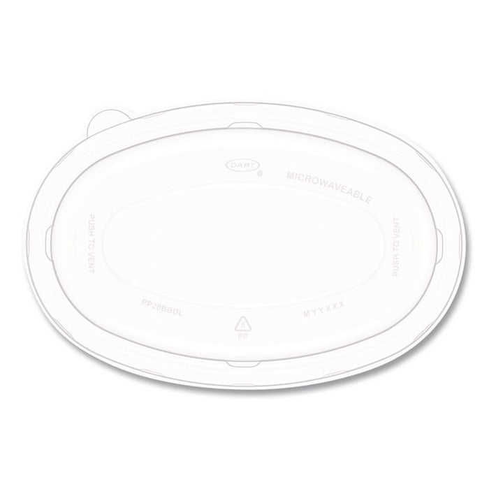Dome Covers and Lids, For 28 oz Container, 6.75 x 9.5 x 1.83, Clear, 300/Carton