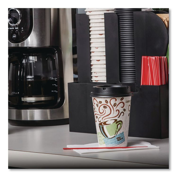 PerfecTouch Paper Hot Cups, 16 oz, Coffee Haze Design, 25/Sleeve, 20 Sleeves/Carton