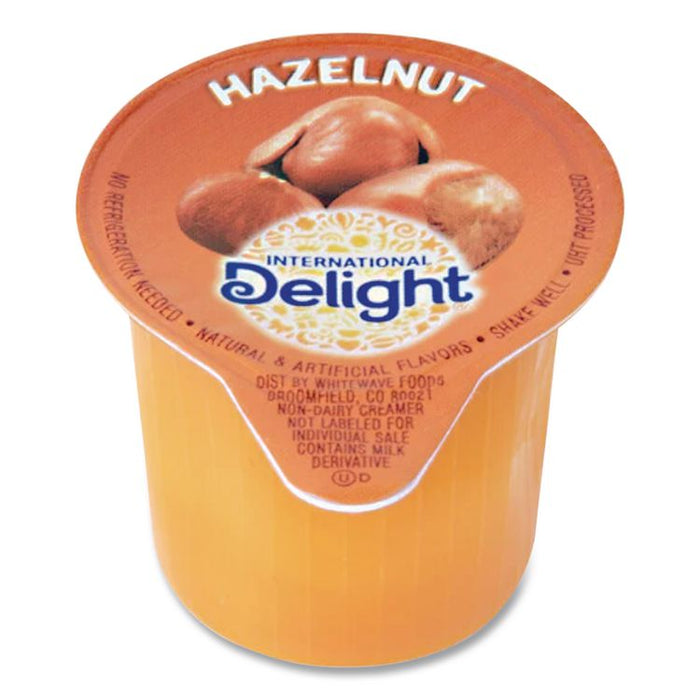Flavored Liquid Non-Dairy Coffee Creamer, Hazelnut, 0.44 oz Mini Cups, 48/Box