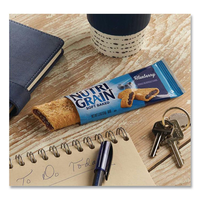 Nutri-Grain Soft Baked Breakfast Bars, Blueberry, Indv Wrapped 1.3 oz Bar, 16/Box