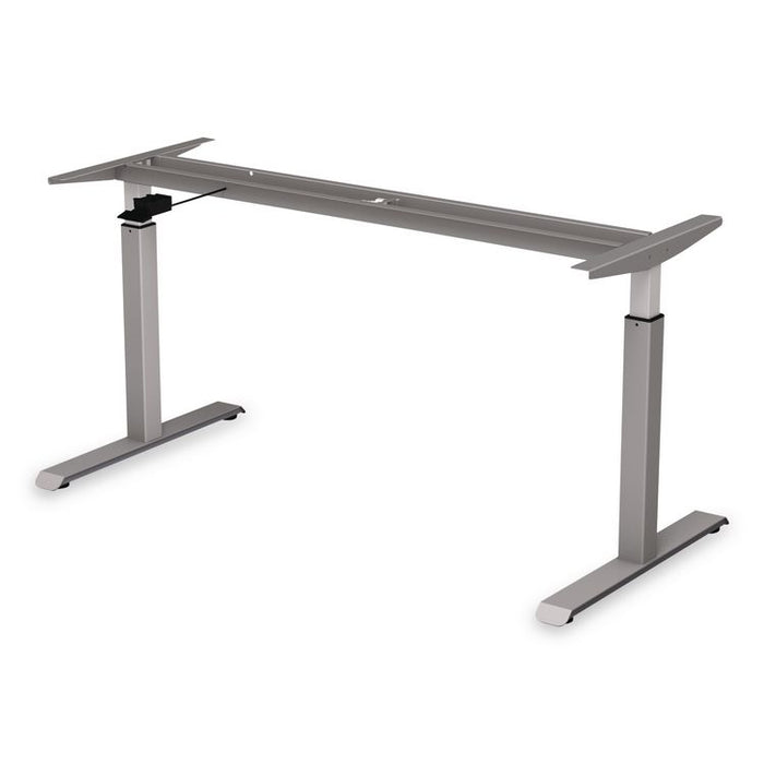 Alera AdaptivErgo Sit-Stand Pneumatic Height-Adjustable Table Base, 59.06" x 28.35" x 26.18" to 39.57", Gray