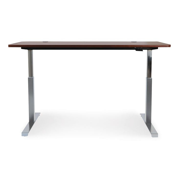 Alera AdaptivErgo Sit-Stand Pneumatic Height-Adjustable Table Base, 59.06" x 28.35" x 26.18" to 39.57", Gray