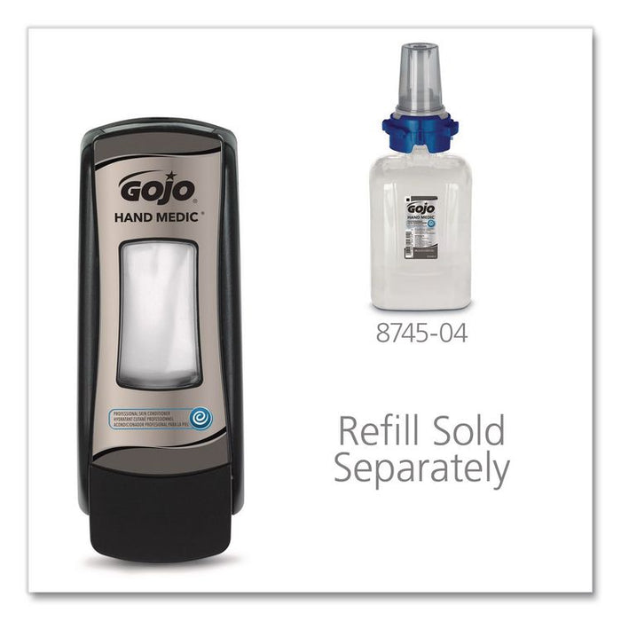 HAND MEDIC ADX-7 Dispenser, 685 mL, 3.94 x 3.67 x 9.79, Black, 6/Carton