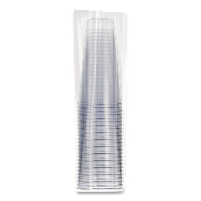 Conex ClearPro Plastic Cold Cups, ProPlanet Seal, 44 oz, Clear, 400/carton
