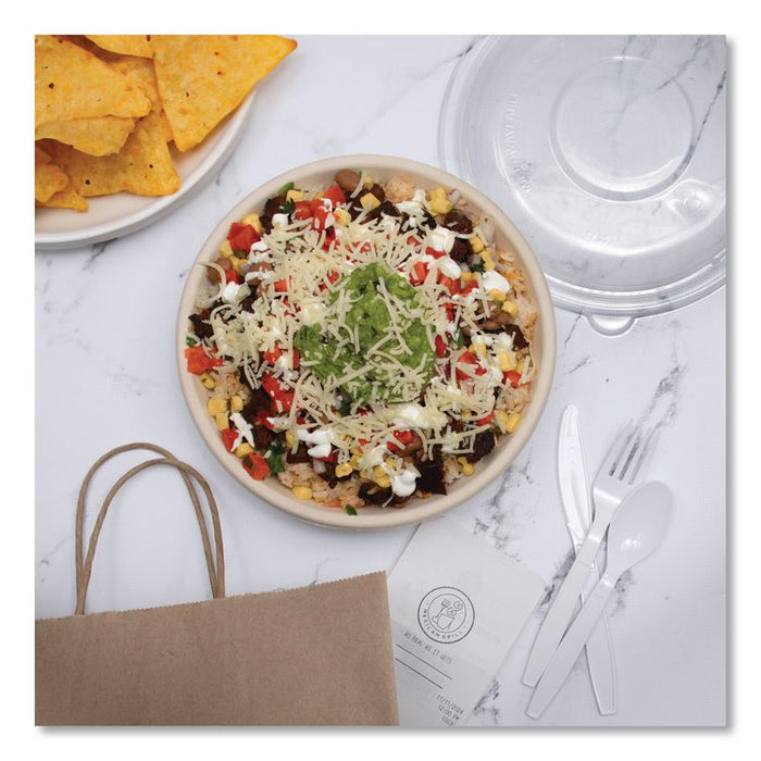 Compostable Fiber Containers, ProPlanet Seal, Bowl, 32 oz, Natural, 300/Carton