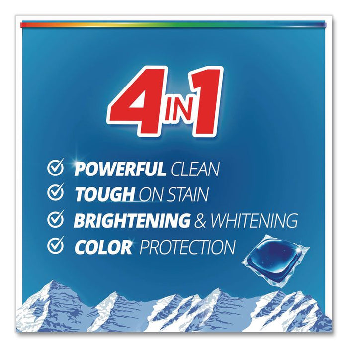 4-in-1 HE Laundry Detergent Pacs, Fresh Mountain Breeze Scent, 66 Pods/Bag, 4 Bags/Carton