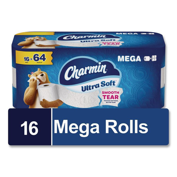 Ultra Soft Bathroom Tissue, Septic Safe, 2-Ply, White, 208 Sheets/Roll, 16 Rolls/Carton
