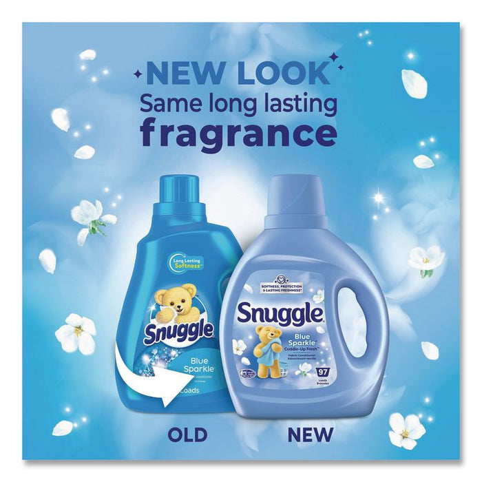 Blue Sparkle Cuddle-Up Fresh Liquid Fabric Conditioner, 66 oz Bottle, 6/Carton