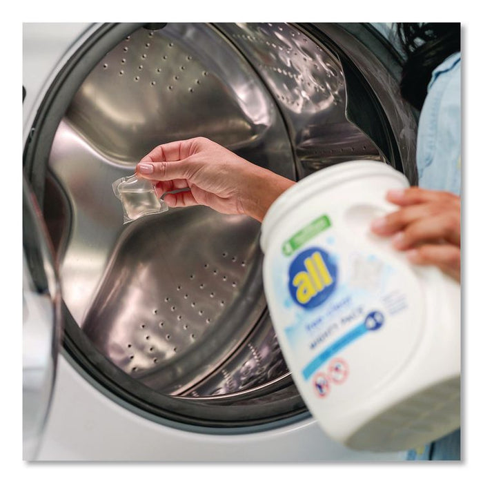 MIGHTY PACS Free Clear HE Laundry Detergent, 60 Pods/Tub, 4 Tubs/Carton