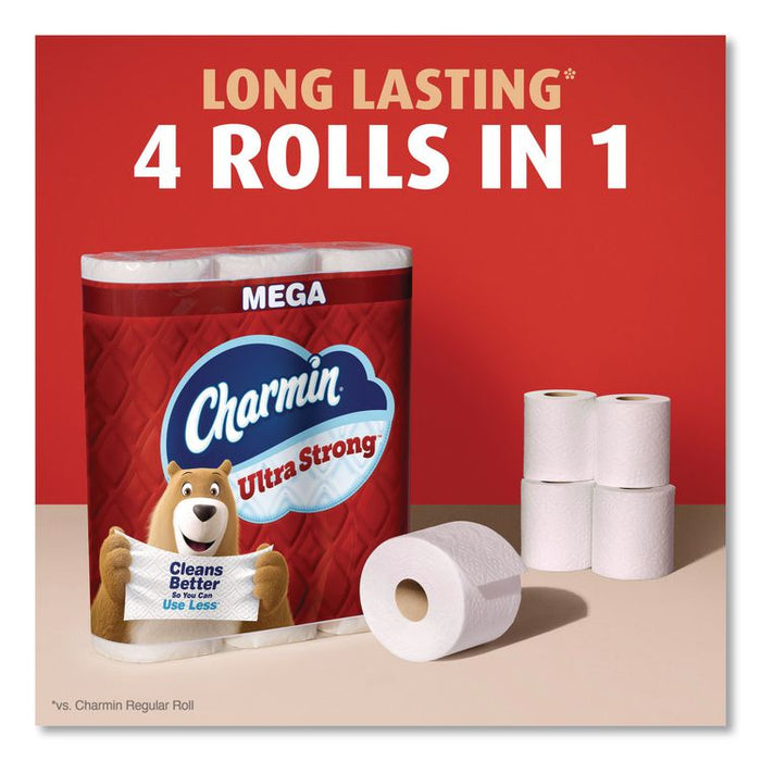 Ultra Strong Bathroom Tissue, Mega Roll, Septic Safe, 2-Ply, White, 220 Sheets/Roll, 16 Rolls/Pack