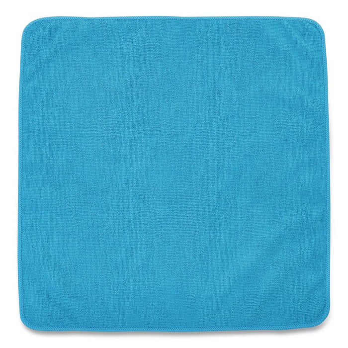 Microfiber Cleaning Cloths, 16 x 16, Blue, 24/Pack