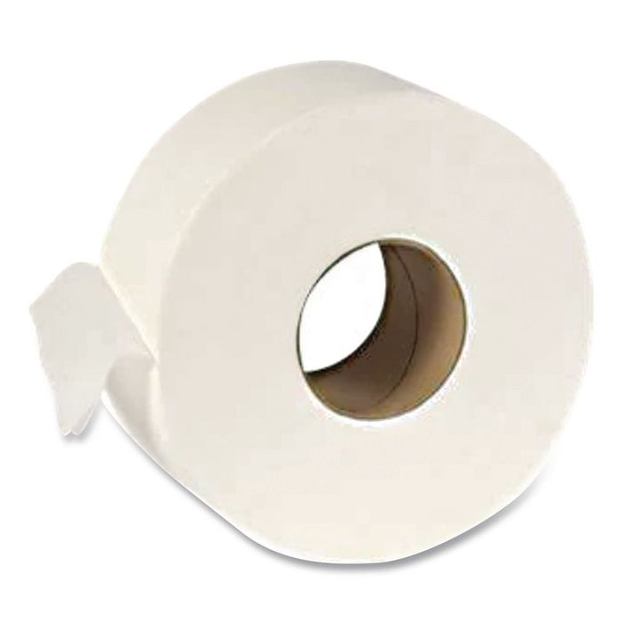 Recycled Two-Ply Jumbo Toilet Paper, Septic Safe, 3.55" x 1,000 ft, White, 12 Rolls/Carton