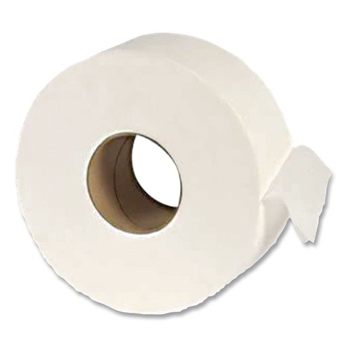Recycled Two-Ply Jumbo Toilet Paper, Septic Safe, 3.55" x 1,000 ft, White, 12 Rolls/Carton