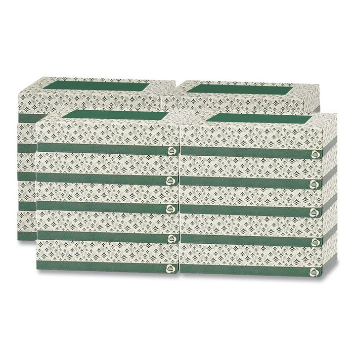 Recycled Two-Ply Facial Tissue, White, 150 Sheets/Box, 20 Boxes/Carton