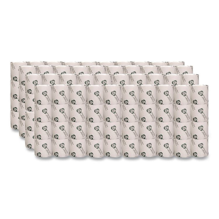Recycled Two-Ply Standard Toilet Paper, Septic Safe, White, 600 Sheets/Roll, 48 Rolls/Carton
