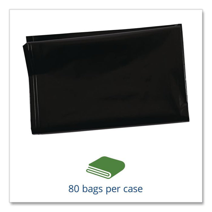 Insect-Repellent Trash Bags, 35 gal, 2 mil, 33" x 45", Black, 80/Box
