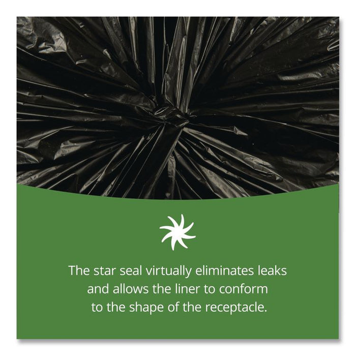 Insect-Repellent Trash Bags, 35 gal, 2 mil, 33" x 45", Black, 80/Box