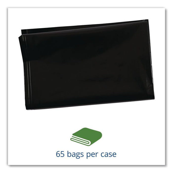 Insect-Repellent Trash Bags, 45 gal, 2 mil, 40" x 45", Black, 65/Box