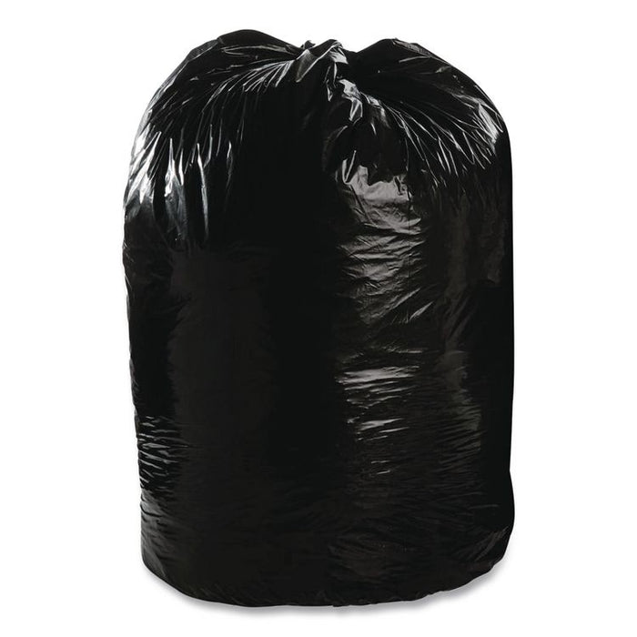 Total Recycled Content Plastic Trash Bags, 60 gal, 1.5 mil, 38" x 60", Black/Brown, 100/Carton