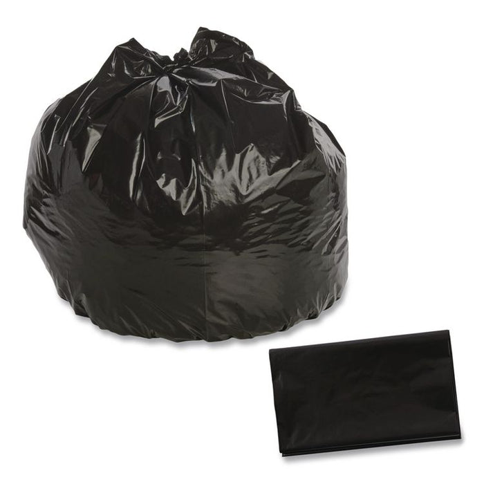 Total Recycled Content Plastic Trash Bags, 45 gal, 1.5 mil, 40" x 48", Black/Brown, 100/Carton
