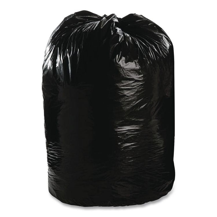 Total Recycled Content Plastic Trash Bags, 65 gal, 1.5 mil, 50" x 51", Black/Brown, 100/Carton