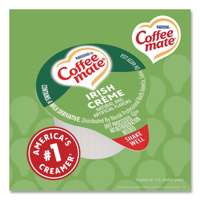 Bulk Liquid Coffee Creamer, Irish Cream, 0.38 oz Mini Cups, 180/Carton