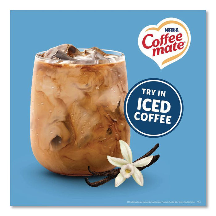 Liquid Coffee Creamer, French Vanilla, 0.38 oz Mini Cups, 180/Carton