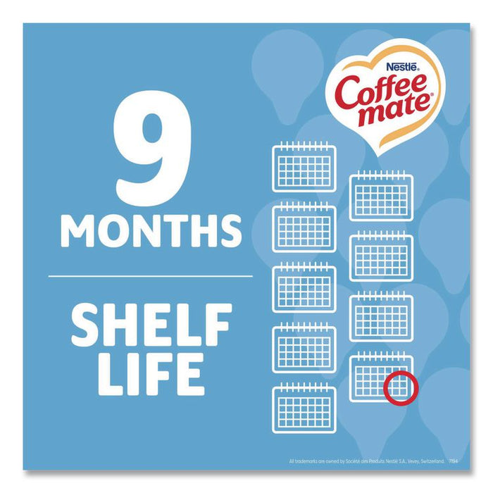 Liquid Coffee Creamer, French Vanilla, 0.38 oz Mini Cups, 180/Carton