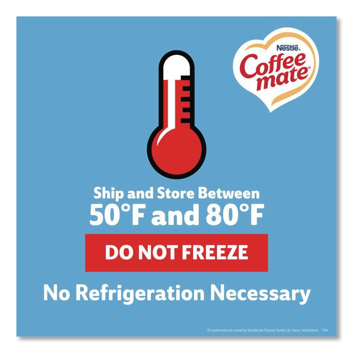 Liquid Coffee Creamer, French Vanilla, 0.38 oz Mini Cups, 180/Carton