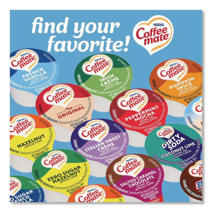 Liquid Coffee Creamer, French Vanilla, 0.38 oz Mini Cups, 180/Carton