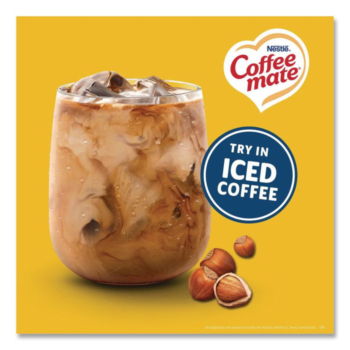 Liquid Coffee Creamer, Hazelnut, 0.38 oz Mini Cups, 180/Carton