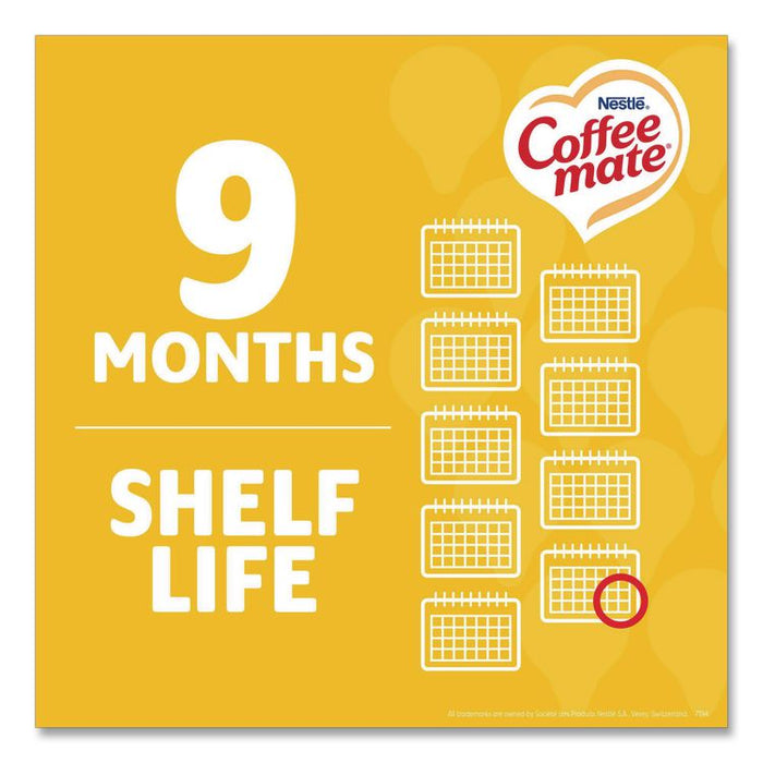 Liquid Coffee Creamer, Hazelnut, 0.38 oz Mini Cups, 180/Carton