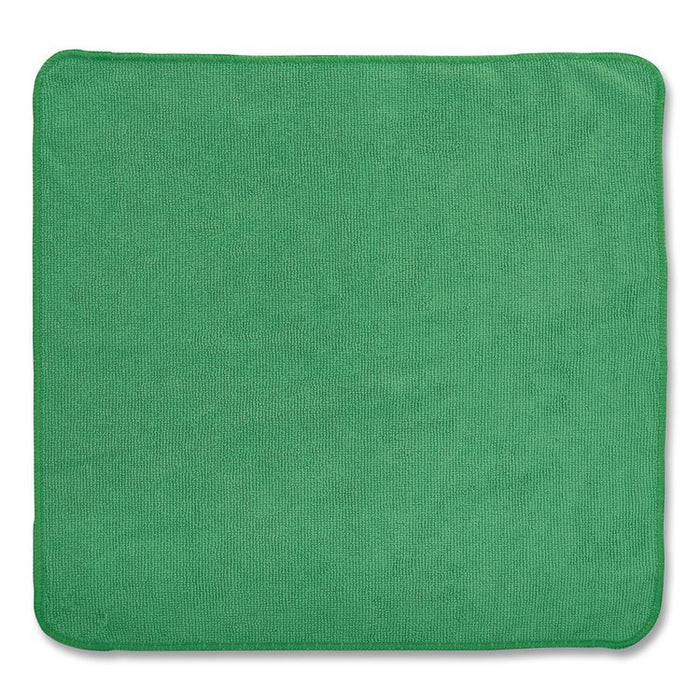Microfiber Cleaning Cloths, 12 x 12, Green, 24/Pack