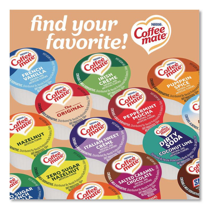 Bulk Liquid Coffee Creamer, Vanilla Caramel, 0.38 oz Mini Cups, 180/Carton