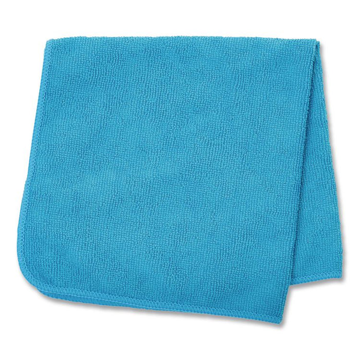 Microfiber Cleaning Cloths, 12 x 12, Blue, 24/Pack