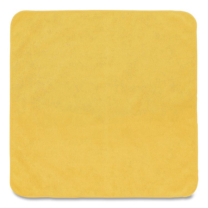 Microfiber Cleaning Cloths, 16 x 16, Yellow, 24/Pack