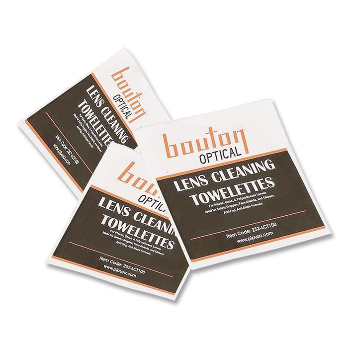 Optical Lens Cleaning Towelettes, Individually Wrapped in Dispenser Box, 100/Box