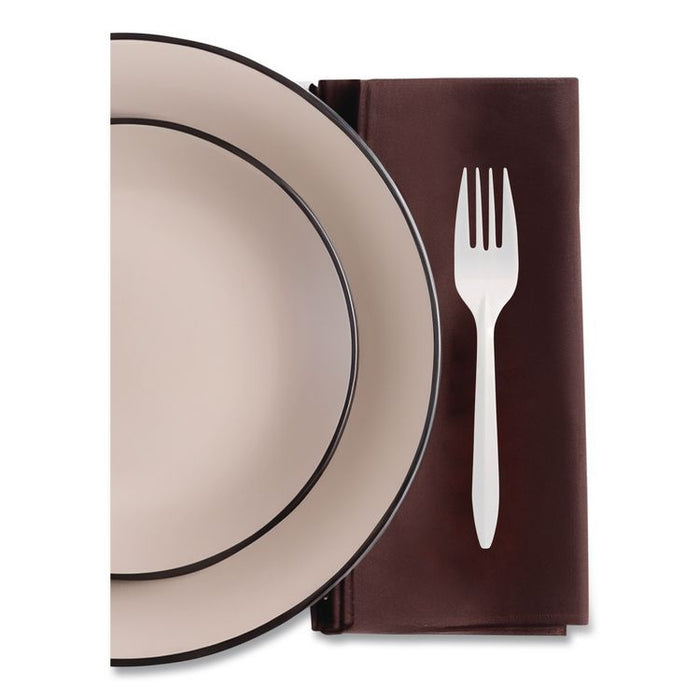 Mediumweight Polypropylene Cutlery, Fork, Plastic, White, 1,000/Carton