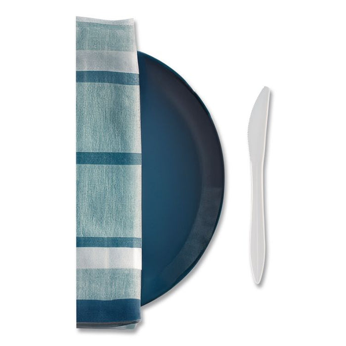 Elegant Dinnerware Heavyweight Cutlery, Knife, Plastic, White, 500/Box