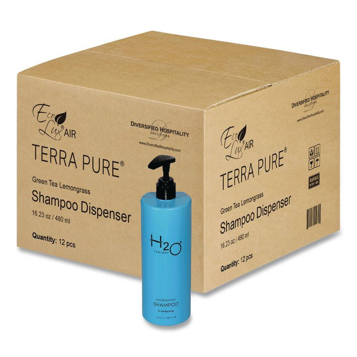 H2O Therapy Shampoo Air Pump, White Tea and Lemongrass Scent, 16.23 oz Bottle, 12/Carton