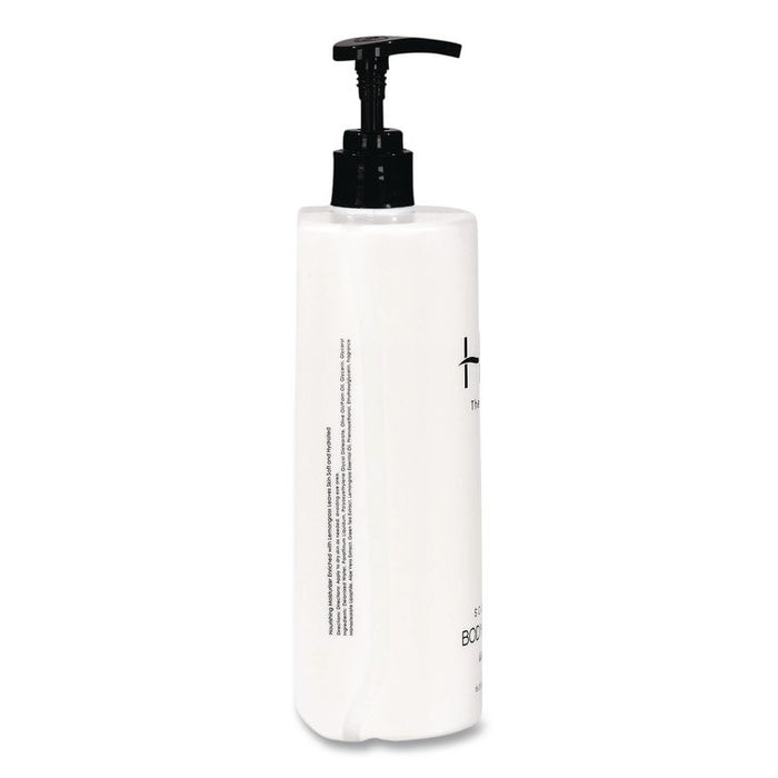 H2O Therapy Body Lotion Air Pump, 16.23 oz Bottle, White Tea and Lemongrass Scent, 12/Carton