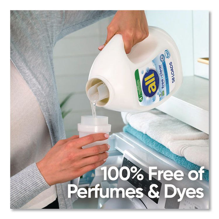 Free Clear HE Laundry Detergent, 58 Loads, Unscented, 73 oz Bottle, 6/Carton