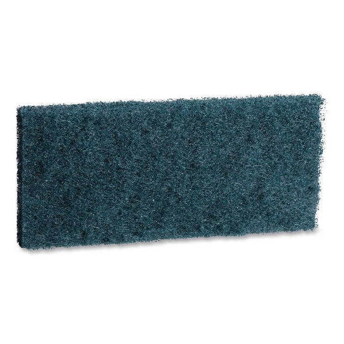 Medium-Duty Scrub Pad, 4.62 x 10, Blue, 10/Carton