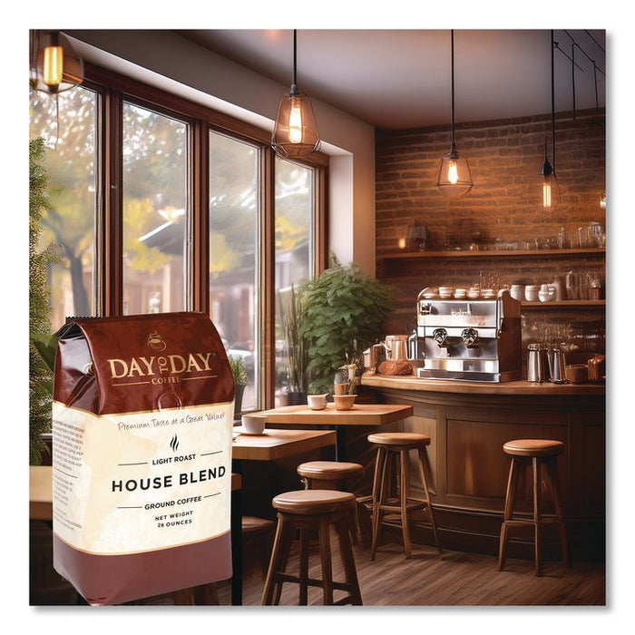 100% Pure Coffee, House Blend, Ground, 28 oz Bag, 3/Pack