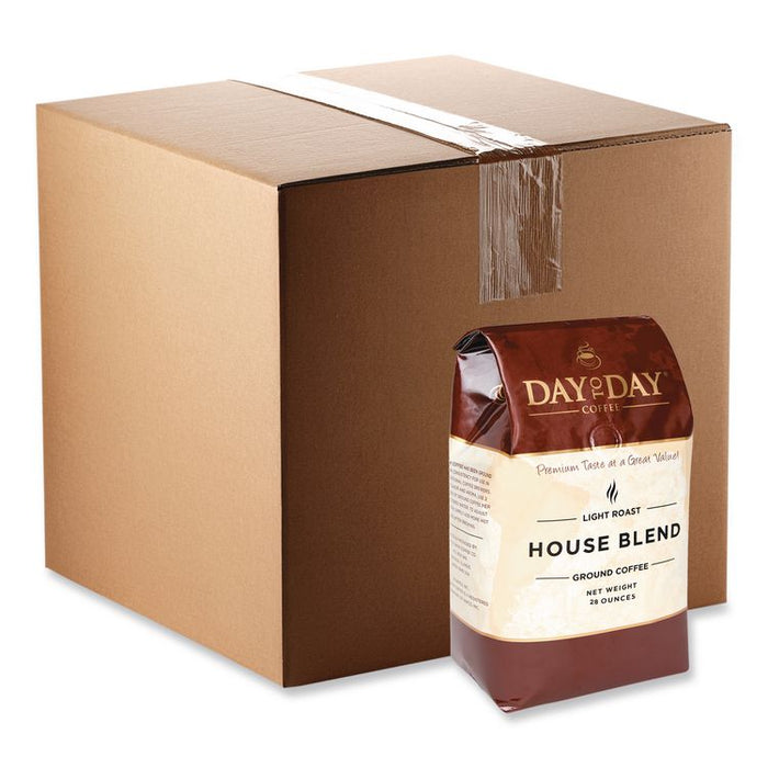 100% Pure Coffee, House Blend, Ground, 28 oz Bag, 3/Pack
